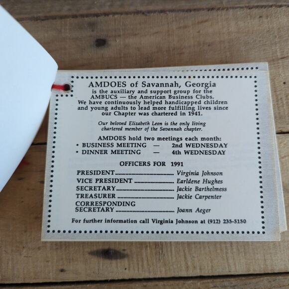 Vtg Set of Four Self-Published Organization Cookbooks AMDOES of Savannah Georgia - Picture 9 of 9